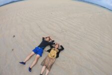 SUPでユノの浜宮古島浮人